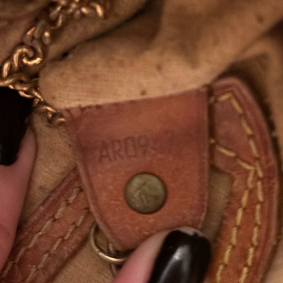 Upcycled Louis Vuitton Black and Brown Monogram Fringe Festival Bag - Picture 6 of 7